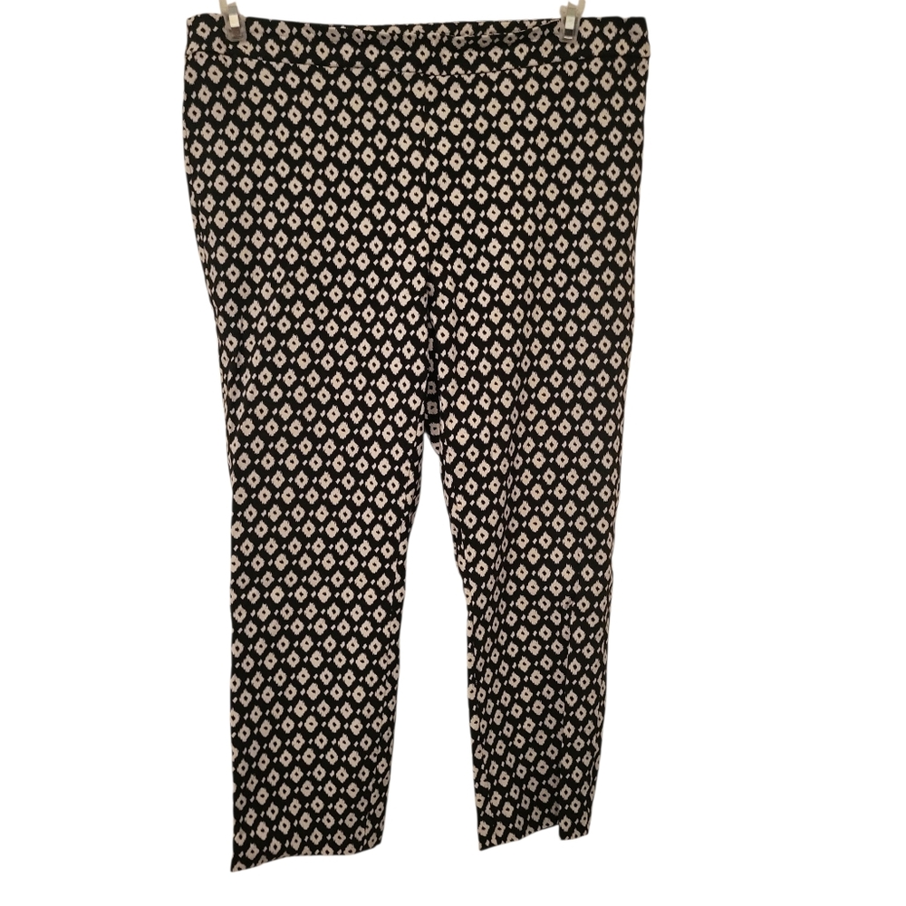 Jules & Leopold Pull On Pants Black/White sz L
